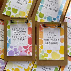 WATERCOLOUR PAINT Inspirational Growth Mindset Classroom Posters