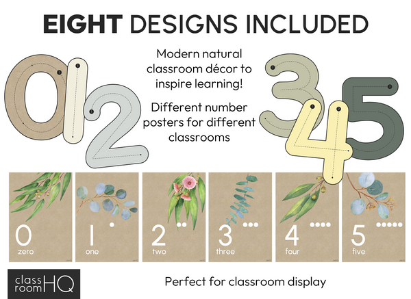 GUM LEAF Number Posters