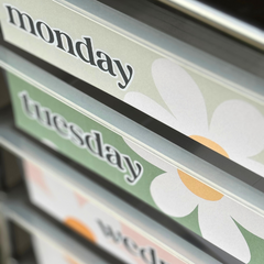 HAZY DAISY Trolley Labels