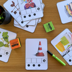 Sound Box Cards CVCe Words with Non-Fiction Real Life Photos
