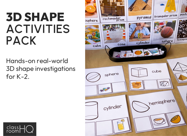 3D Shape Activities Pack