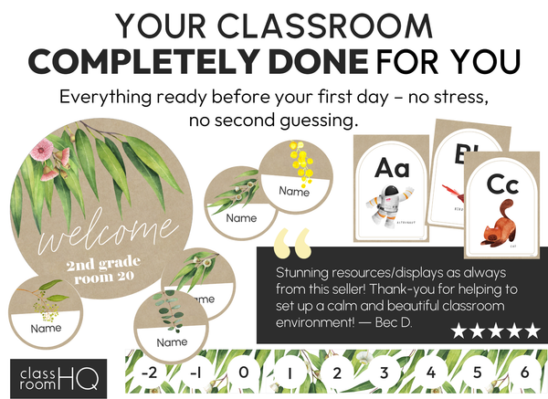 GUM LEAF Complete Class Decor Bundle