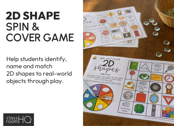 2D Shape Spin & Cover Mats | Real-World Geometry Math Centre K-2