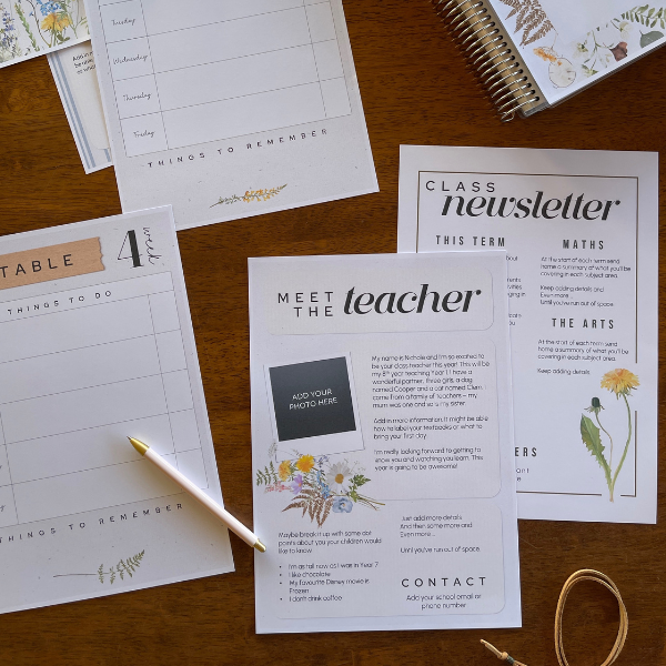 COTTAGECORE Meet The Teacher + Class Newsletters
