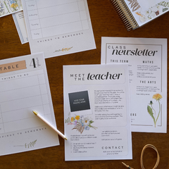 Meet the Teacher Templates | Editable COTTAGECORE Back to School Letter & Newsletter