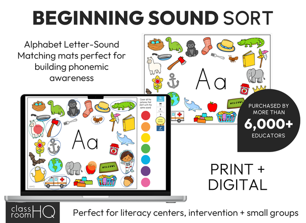 Beginning Sound Sort Mats BUNDLE