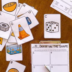 3D Shape Write The Room Activity