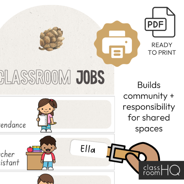 Editable Classroom Jobs Display | Woodland Decor | INTO THE WOODS