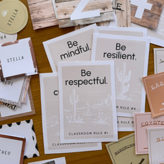 Editable Classroom Labels + Signs | Neutral Western Classroom Decor | BOHO RANCH