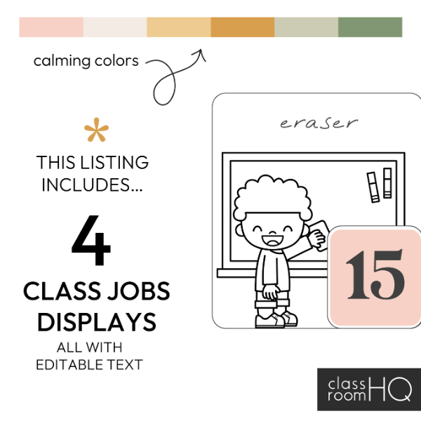 HAZY DAISY Classroom Jobs