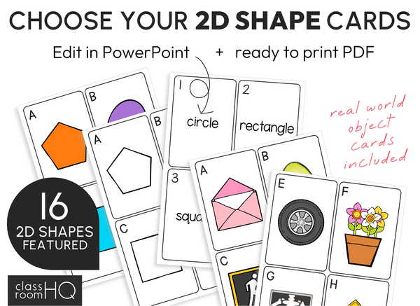 2D Shape Activity | Write the Room Math Centre with Real World Shapes