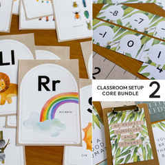 GUM LEAF Classroom Decor Bundle | Editable Botanical Classroom Setup