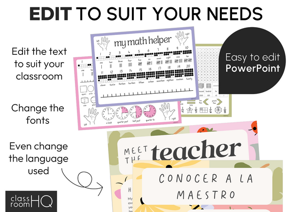 SPRING GARDEN Classroom Decor GROWING Bundle | Modern Pastel Spring Garden Theme