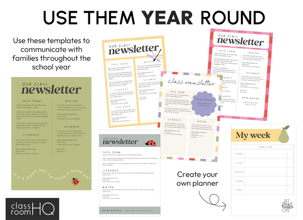 SPRING GARDEN Meet the Teacher Templates