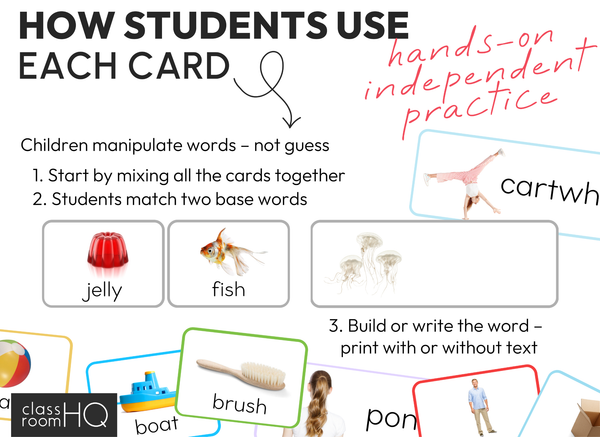 Compound Word Sorting Cards