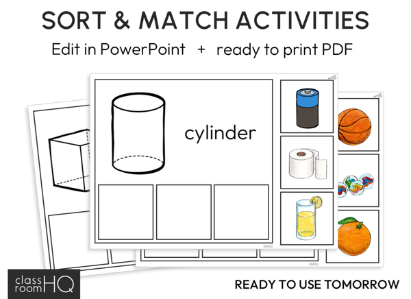 3D Shape Activities Pack