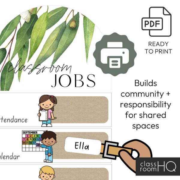 GUM LEAF Classroom Jobs