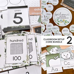 BOTANICA Classroom Decor Bundle | Neutral Botanical Classroom Setup