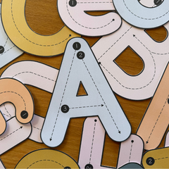 Traceable Alphabet Posters | Letter Formation & Handwriting Display | Neutral Safari Theme | ZOO TALES