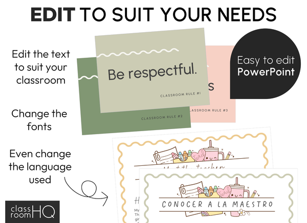 HAZY DAISY Classroom Decor Starter Pack