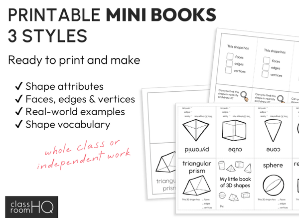 3D Shape Activities Pack
