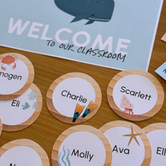 CALM SEAS Classroom Labels + Signs