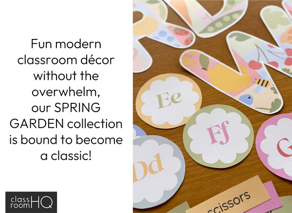 SPRING GARDEN Classroom Decor GROWING Bundle | Modern Pastel Spring Garden Theme