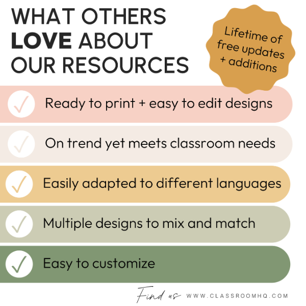 HAZY DAISY Classroom Jobs