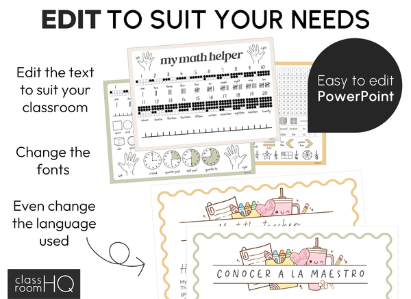 HAZY DAISY Complete Classroom Decor Bundle | Editable Calm Classroom Setup Kit
