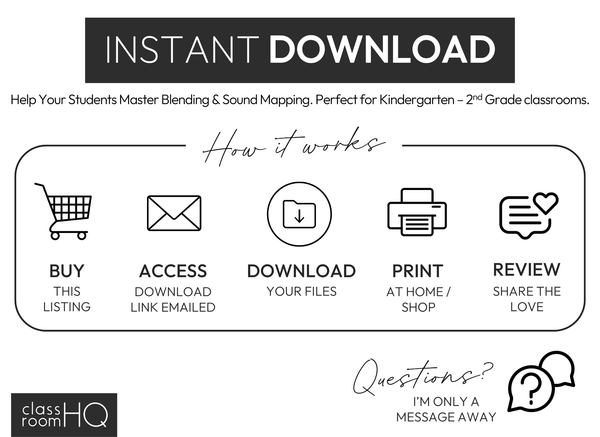 Build A Word CVC CVCC CCVC CVCe Pack