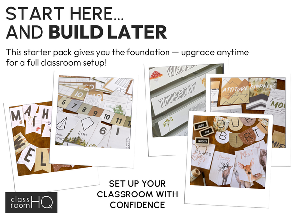INTO THE WOODS Classroom Decor - Starter Pack