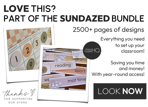 SUNDAZED Classroom Jobs