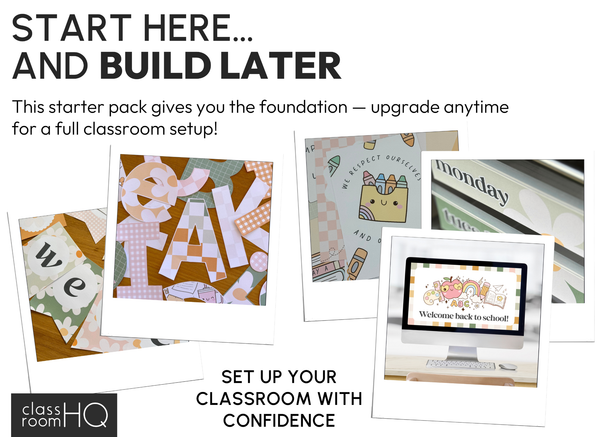 HAZY DAISY Classroom Decor Starter Pack