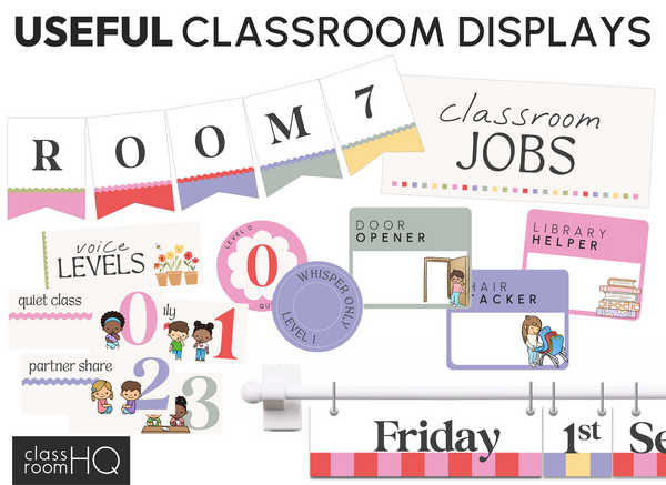 SPRING GARDEN Classroom Decor GROWING Bundle | Modern Pastel Spring Garden Theme