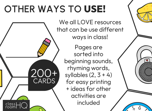 Hexagonal Thinking Cards | Science of Reading Hands-On Early Literacy Word Work