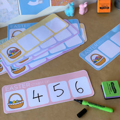 Easter Counting On Cards | Easter Theme Math Centre