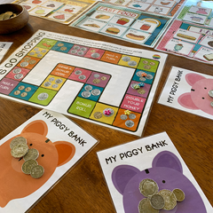 Australian Money Shopping Game - Coins