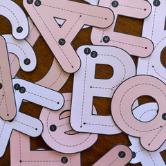 B+W NEUTRALS Traceable Letter Alphabet Display