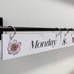 Classroom Flip Calendar | Editable COTTAGECORE Daily Routine Display