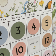 Editable Classroom Calendar Kit | COTTAGECORE Daily Routine Display System