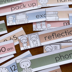 Editable Visual Timetable | Classroom Schedule Daily Routine Display | COTTAGECORE