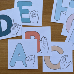 CALM SEAS ASL + Auslan Alphabet Posters
