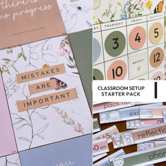 COTTAGECORE Classroom Decor Bundle - Starter Pack