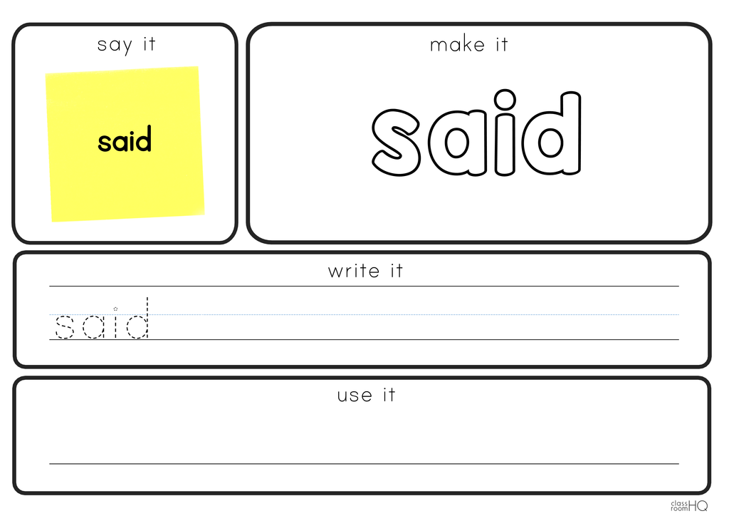 Editable Sight Word Worksheets Editable sight word worksheets