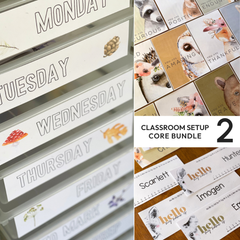 INTO THE WOODS Classroom Decor - Core Bundle for Easy Classroom Setup