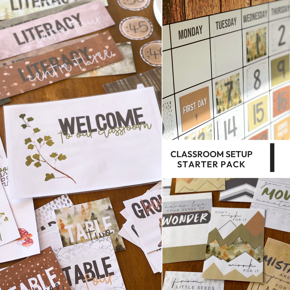 INTO THE WOODS Classroom Decor - Starter Pack