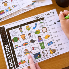 Learning to Read CVCe Words - Location Literacy Centre Activity