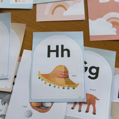 BOHO RAINBOW Editable Alphabet Posters