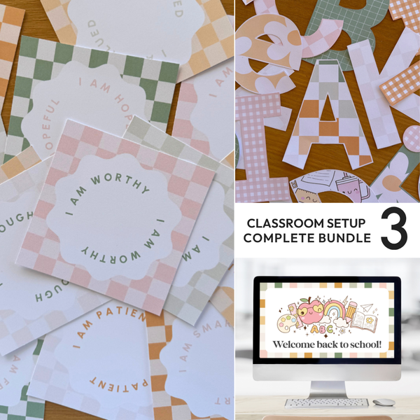HAZY DAISY Complete Classroom Decor Bundle | Editable Calm Classroom Setup Kit
