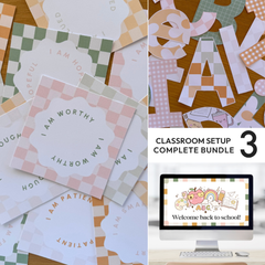 HAZY DAISY Complete Classroom Decor Bundle | Editable Calm Classroom Setup Kit